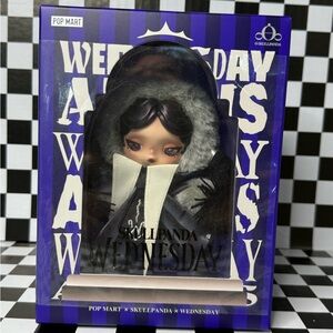 Pop Mart Skullpanda Wednesday Action Figure